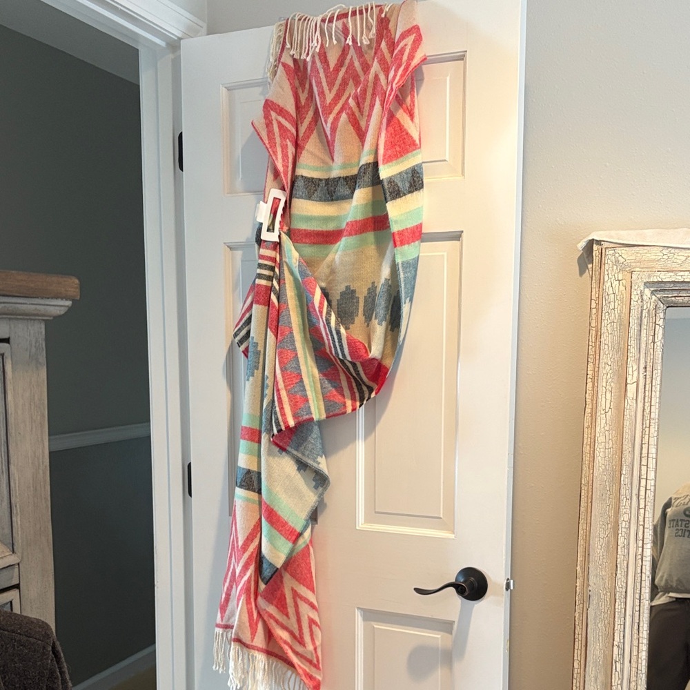 Colorful Geometric Patterned scarf